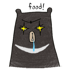 [LINEスタンプ] Drooling Bear, The Gluttony 