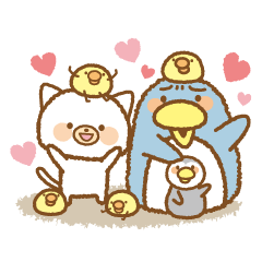 [LINEスタンプ] にゃんことぺんぺんの生活 