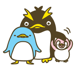 [LINEスタンプ] かわいいペンギン家族 