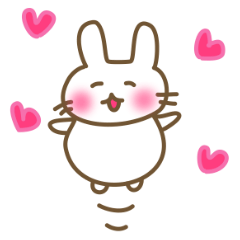 [LINEスタンプ] ほんわかうさぎちゃんスタンプ