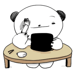 [LINEスタンプ] すっぴんパンダちゃん 