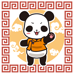 [LINEスタンプ] 戦うパンダ 