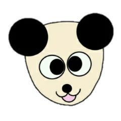 [LINEスタンプ] 6才が描くパンダ 