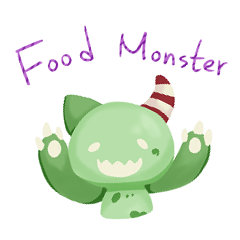 [LINEスタンプ] FOOD MONSTER 