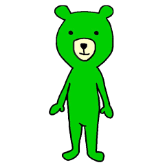 [LINEスタンプ] ミドリのくまちゃん 