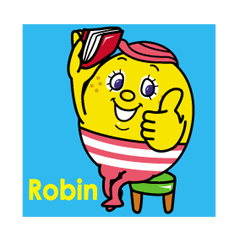 [LINEスタンプ] ボーダーシャツのロビン 2 