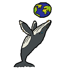[LINEスタンプ] We are whale and dolphin 