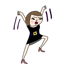 [LINEスタンプ] ワンピースだらけ！（不機嫌編） 