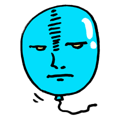 [LINEスタンプ] おしゃべり風船 