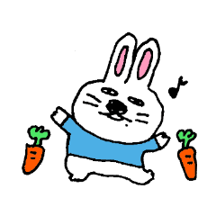 [LINEスタンプ] にんじんうさおくん 