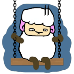 [LINEスタンプ] 無邪気なヒツジさん