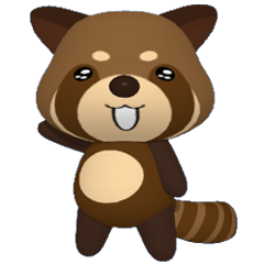 [LINEスタンプ] レッサーパンダ3D 