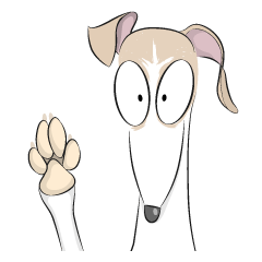 [LINEスタンプ] mill the whippet 