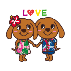 [LINEスタンプ] ハワイアン アロちゃん 