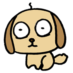 [LINEスタンプ] おじさん臭い犬だワン 