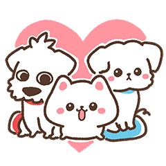 [LINEスタンプ] わんちゃん★点点 