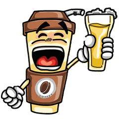 [LINEスタンプ] Noom Coffee Glass 3 (English) fetchpriority=high