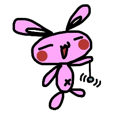 [LINEスタンプ] クロフネ動物園のダメウサ 