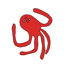[LINEスタンプ] ★まっ赤なタコ★ 