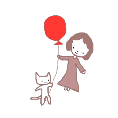 [LINEスタンプ] こねこ＆女の子の毎日 