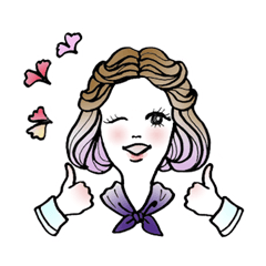 [LINEスタンプ] おしゃれガールズスタンプ 