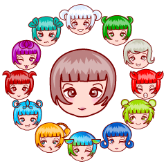 [LINEスタンプ] Zodie Gigi The Asian Zodiac Lover (EN) 