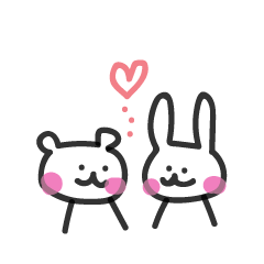 [LINEスタンプ] うさくま HAPPY LIFE 