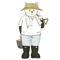 [LINEスタンプ] 野良仕事猫さん 