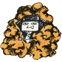 [LINEスタンプ] もう帰りたいでござる忍者どろんスタンプ 