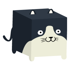 [LINEスタンプ] CUBIC PET - 猫 