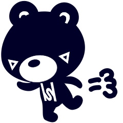 [LINEスタンプ] ブラッくまぁ 