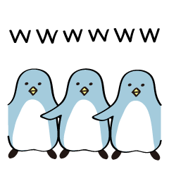 [LINEスタンプ] www（ペンギン時々あざらし） 