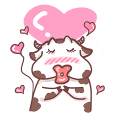 [LINEスタンプ] cow Fertilizer 