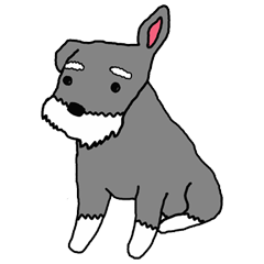 [LINEスタンプ] Chatting with Schnauzer 
