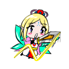 [LINEスタンプ] Fortunately playful fairy session 