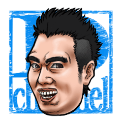 [LINEスタンプ] 【D-channel】リアル顔面集 