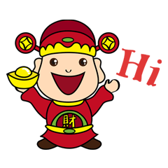 [LINEスタンプ] 幸運の福の神 fetchpriority=high