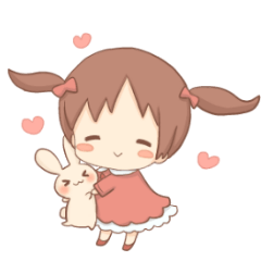 [LINEスタンプ] うさほっぺ 
