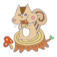 [LINEスタンプ] シマリスのチャッピー 