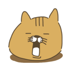 [LINEスタンプ] つぶにゃんこ 