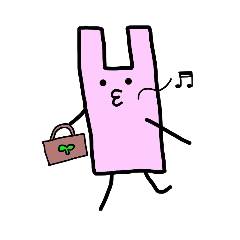 [LINEスタンプ] ビニール袋うさぎ 