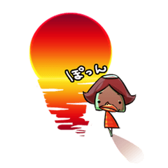 [LINEスタンプ] カッパのカパ子 