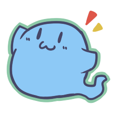 [LINEスタンプ] もちもちお化け
