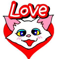 [LINEスタンプ] ねこキュート（可愛いラブトーク）