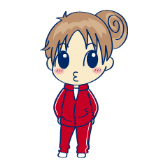 [LINEスタンプ] ジャージのたま子＠京都弁 