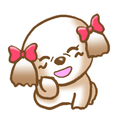 [LINEスタンプ] おしゃべりシーズーさん 