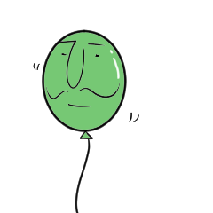 [LINEスタンプ] ゾイの風船 