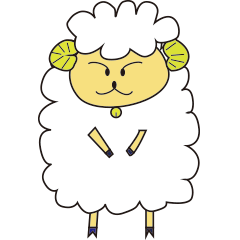 [LINEスタンプ] 運が良くなるかもひつじ 