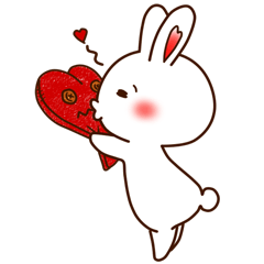 [LINEスタンプ] ちゅーしてうさこ 