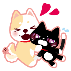 [LINEスタンプ] ☆シロとクロ★ 